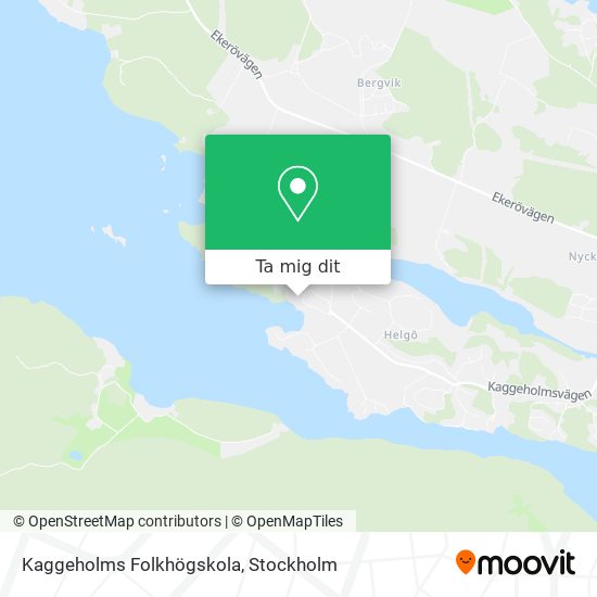 Kaggeholms Folkhögskola karta