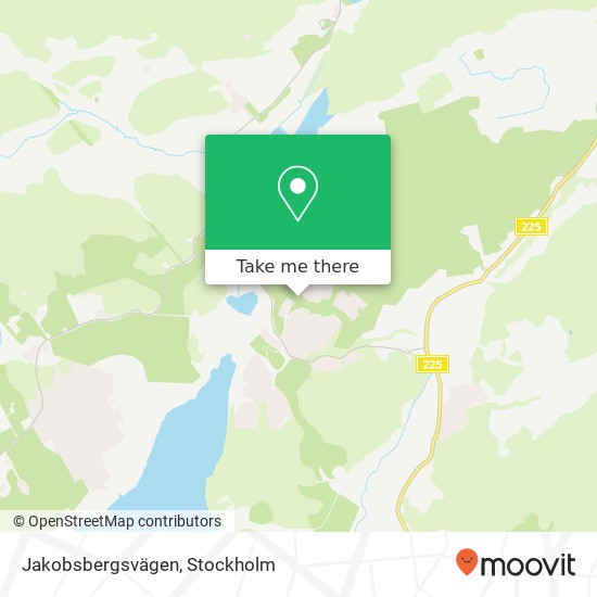 Jakobsbergsvägen karta