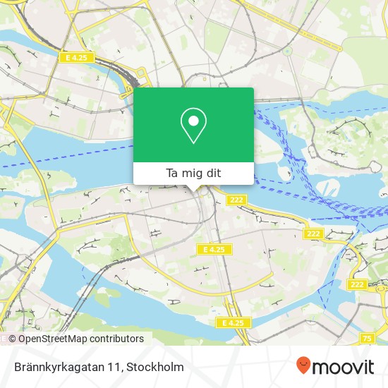 Brännkyrkagatan 11 karta