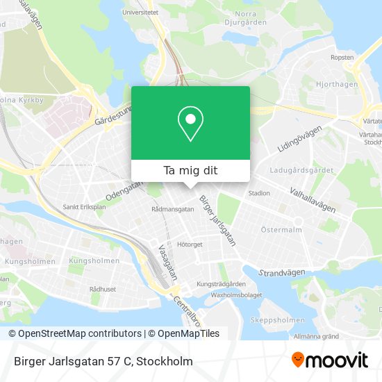Birger Jarlsgatan 57 C karta
