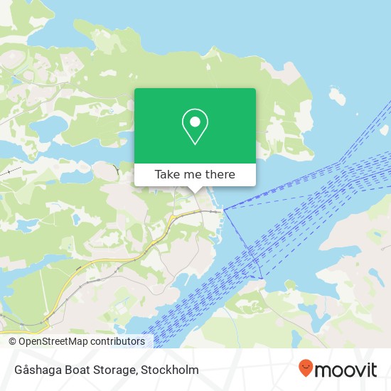 Gåshaga Boat Storage karta