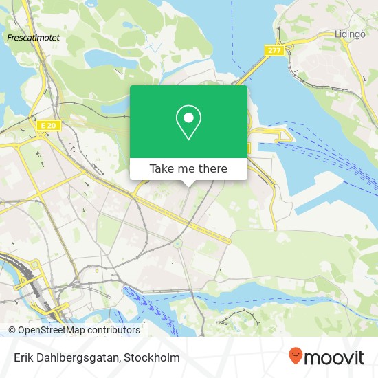 Erik Dahlbergsgatan karta