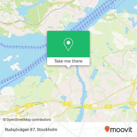 Rudsjövägen 87 karta