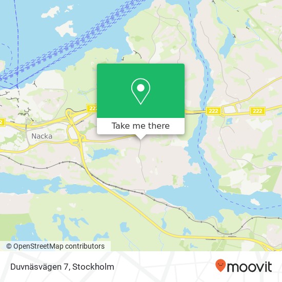 Duvnäsvägen 7 karta