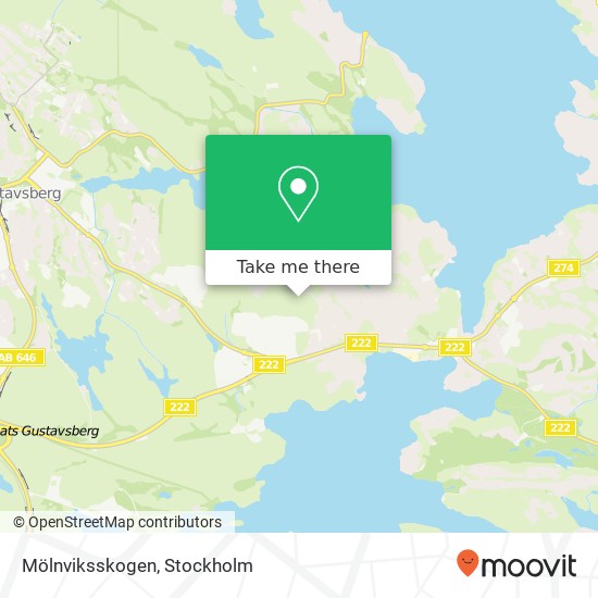 Mölnviksskogen karta