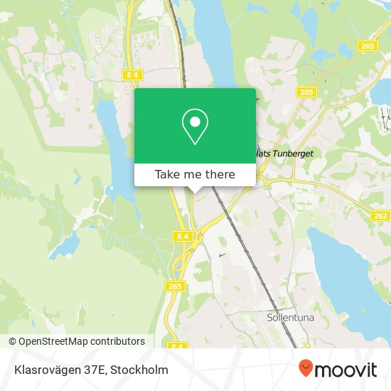 Klasrovägen 37E karta
