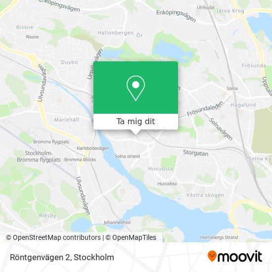 Röntgenvägen 2 karta