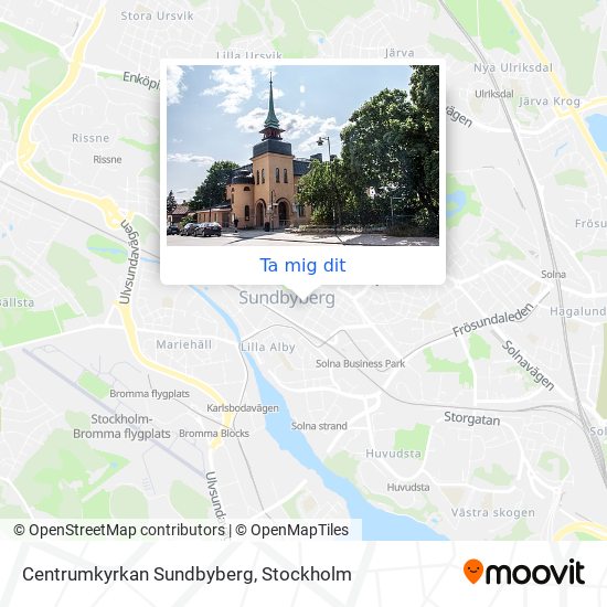 Centrumkyrkan Sundbyberg karta