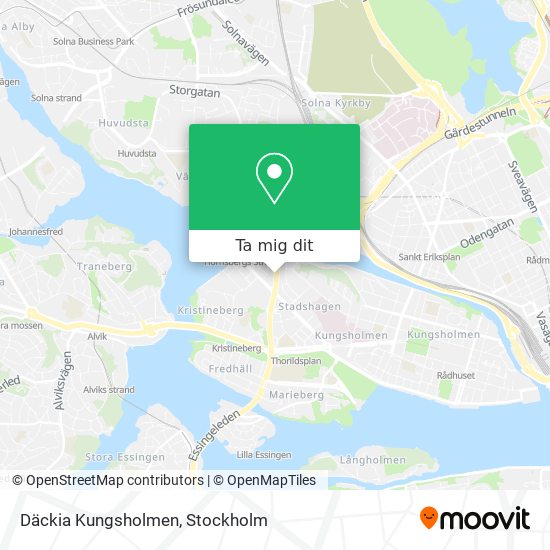 Däckia Kungsholmen karta