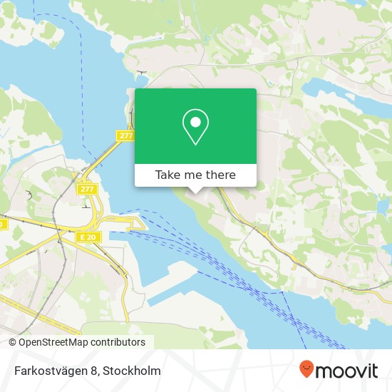 Farkostvägen 8 karta