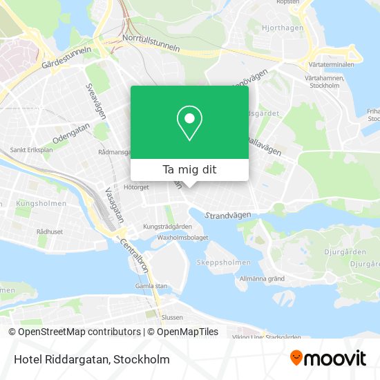 Hotel Riddargatan karta
