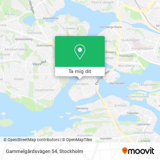 Gammelgårdsvägen 54 karta