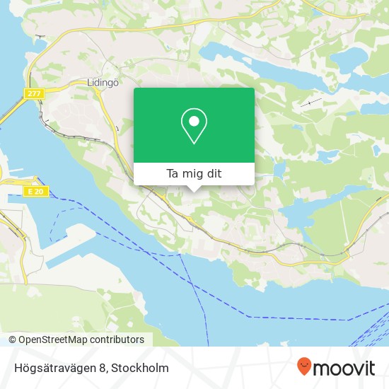 Högsätravägen 8 karta