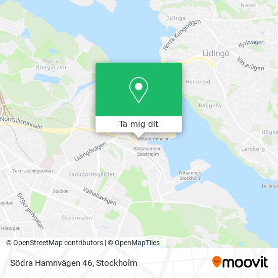 Södra Hamnvägen 46 karta