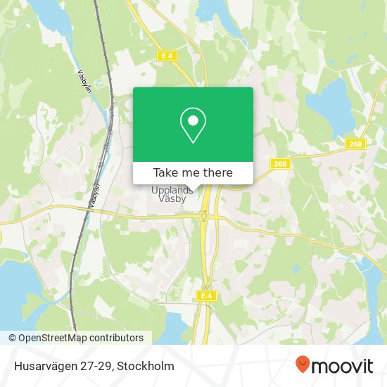 Husarvägen 27-29 karta