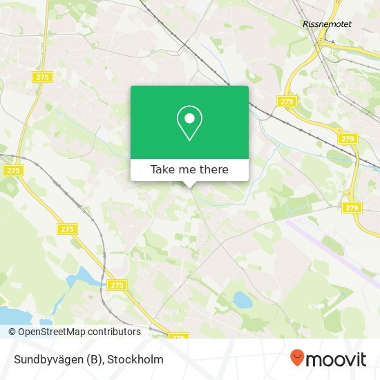 Sundbyvägen (B) karta