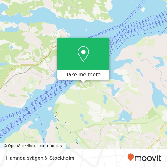 Hamndalsvägen 6 karta