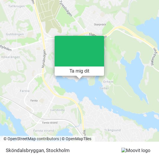 Sköndalsbryggan karta