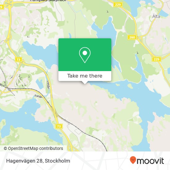Hagenvägen 28 karta