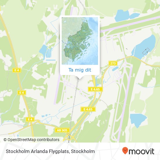 Stockholm Arlanda Flygplats karta