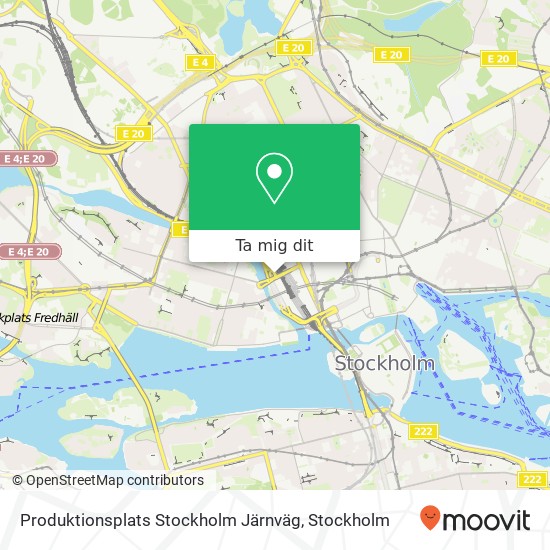 Produktionsplats Stockholm Järnväg karta