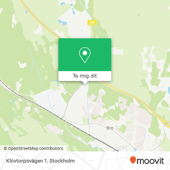 Klövtorpsvägen 1 karta