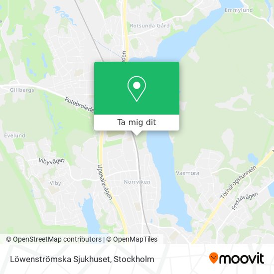 Löwenströmska Sjukhuset karta