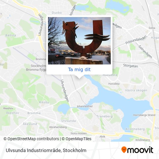 Ulvsunda Industriområde karta