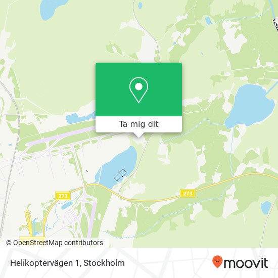 Helikoptervägen 1 karta