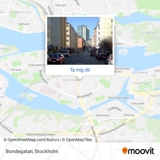 Bondegatan karta