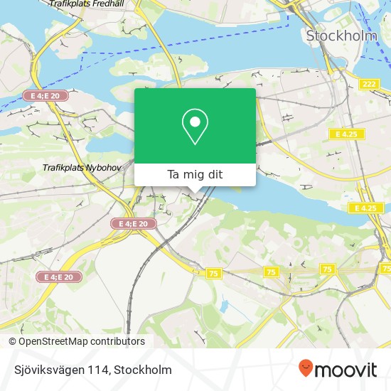 Sjöviksvägen 114 karta