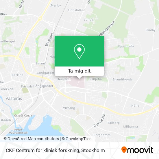 CKF Centrum för klinisk forskning karta