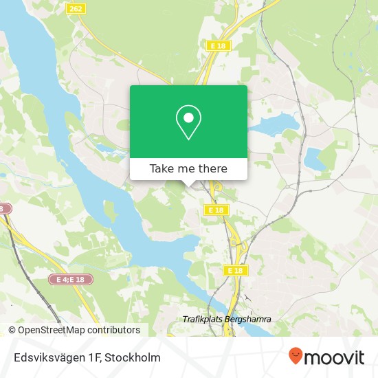Edsviksvägen 1F karta
