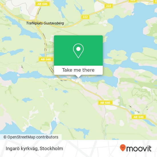 Ingarö kyrkväg karta