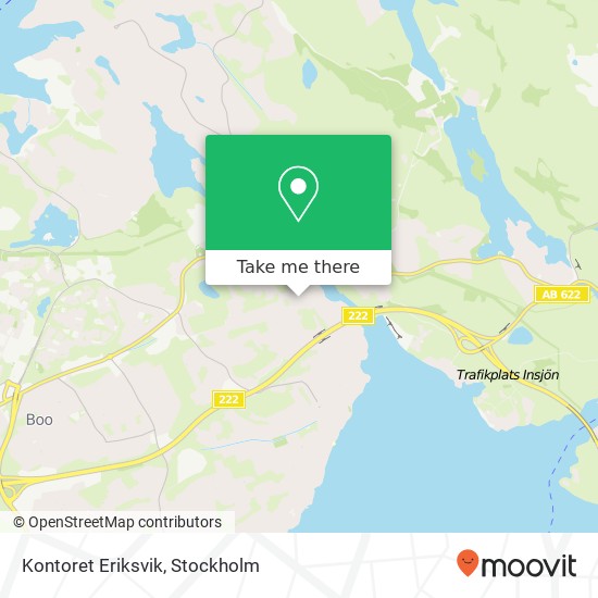 Kontoret Eriksvik karta