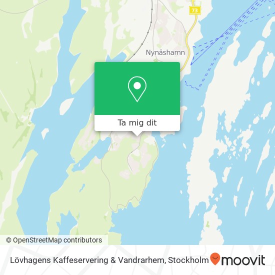 Lövhagens Kaffeservering & Vandrarhem karta