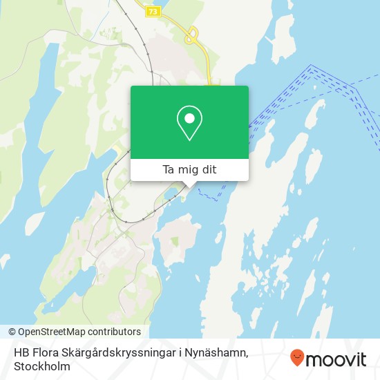 HB Flora Skärgårdskryssningar i Nynäshamn karta