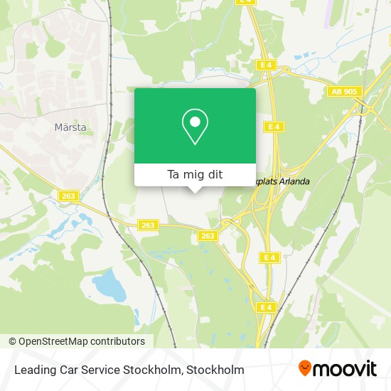Leading Car Service Stockholm karta