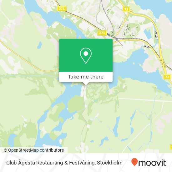 Club Ågesta Restaurang & Festvåning karta