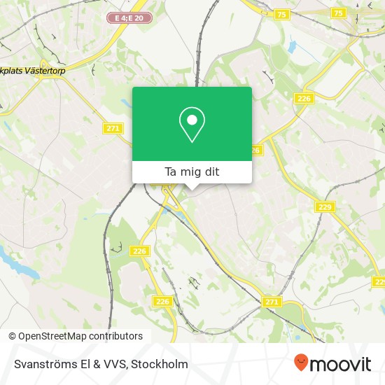 Svanströms El & VVS karta