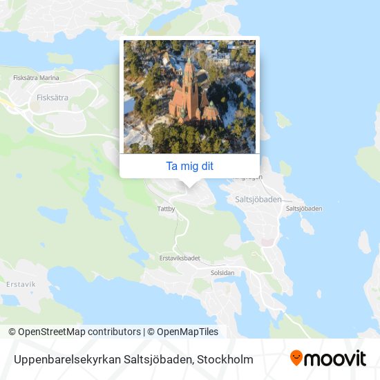 Uppenbarelsekyrkan Saltsjöbaden karta
