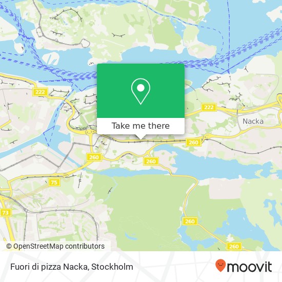 Fuori di pizza Nacka karta