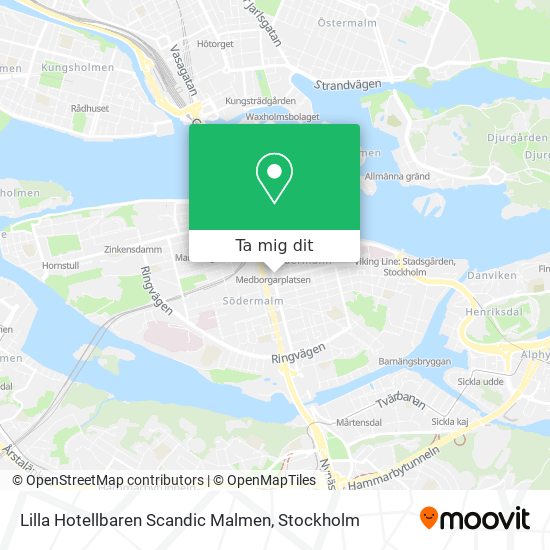Lilla Hotellbaren Scandic Malmen karta