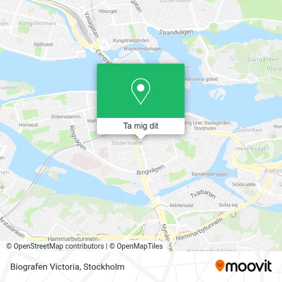 Biografen Victoria karta