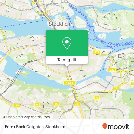 Forex Bank Götgatan karta
