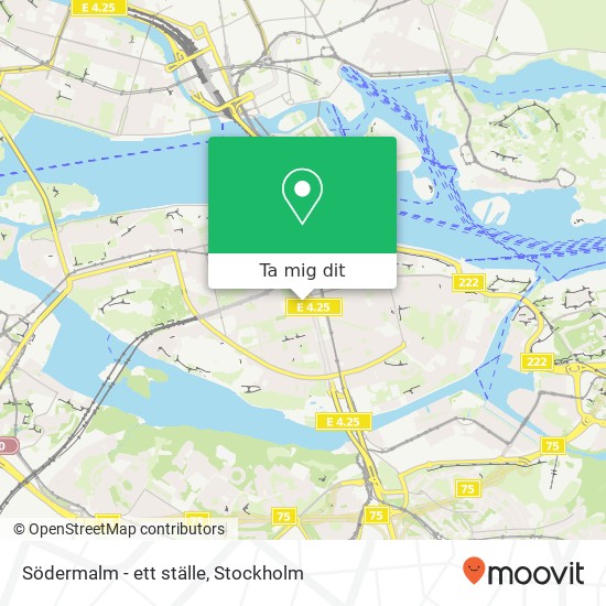Södermalm - ett ställe karta