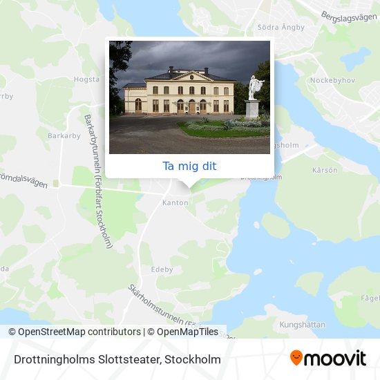 Drottningholms Slottsteater karta