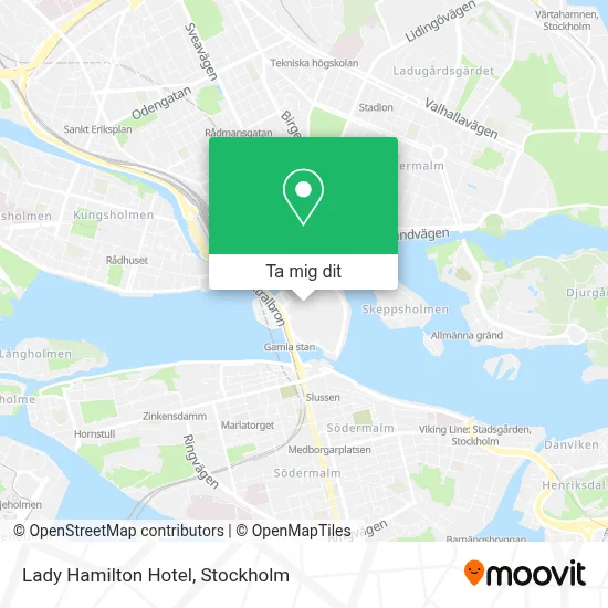 Lady Hamilton Hotel karta