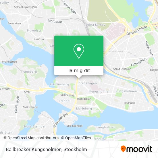 Ballbreaker Kungsholmen karta