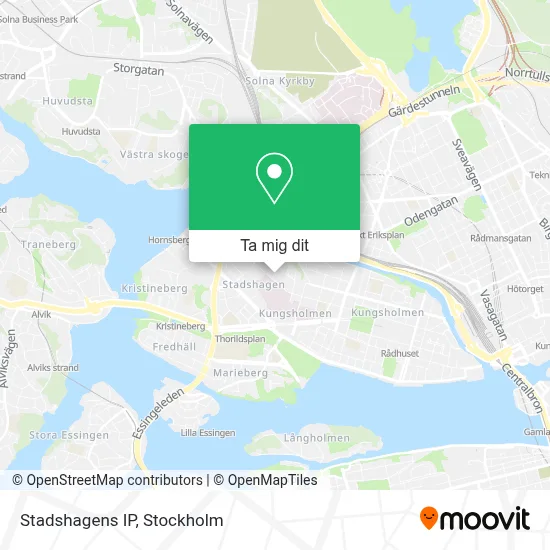 Stadshagens IP karta